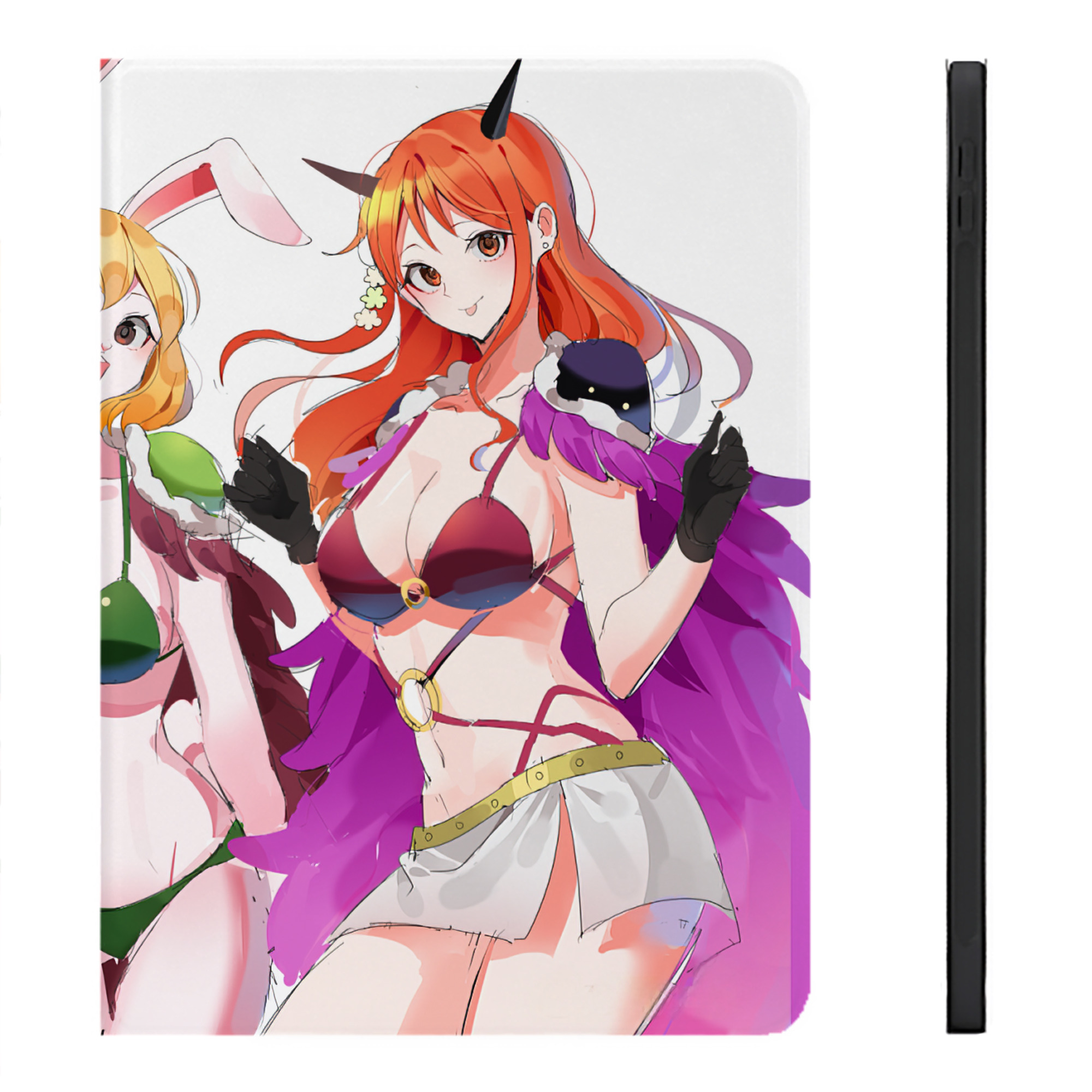 （画像用） ワンピース ONE PIECE IPadケース ペンホルダー付き ブックスタイルデザイン